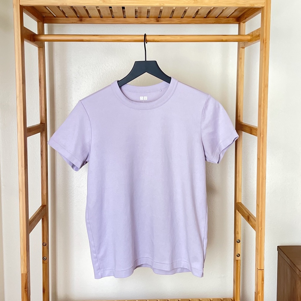 Uniqlo Lavender Cotton tee